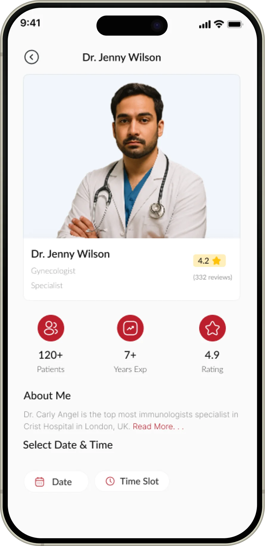 Doctor profile screen